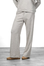 New York Studio Elax Chinohose für Damen aus Jersey mit Strickeffekt und straight fit