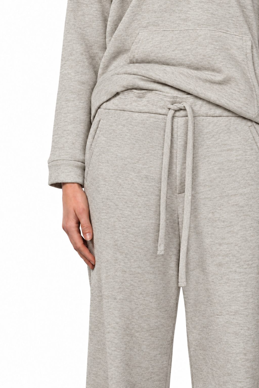 New York Studio Elax women’s chino pants in knit-effect jersey with straight fit