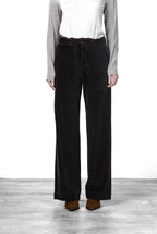 New York Studio Elax pantalone chino donna in velluto a costa larga straight fit
