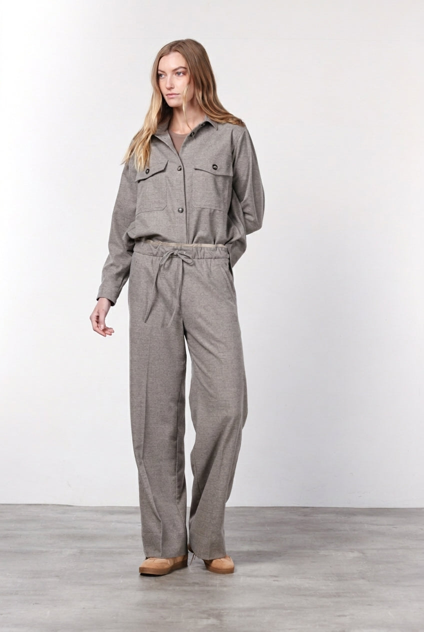 New York Studio Elax women’s chino pants in wool with straight fit