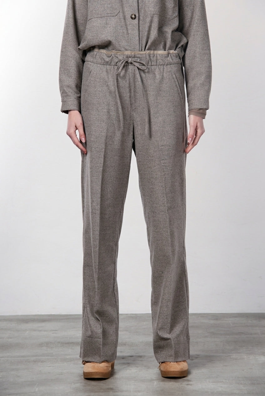 New York Studio Elax women’s chino pants in wool with straight fit
