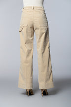 Dallas Wide L pantalon cargo femme en velours 1000 raies wide leg