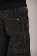 Foto 2 Dallas Wide L pantaloni cargo donna in velluto 1000 righe wide leg