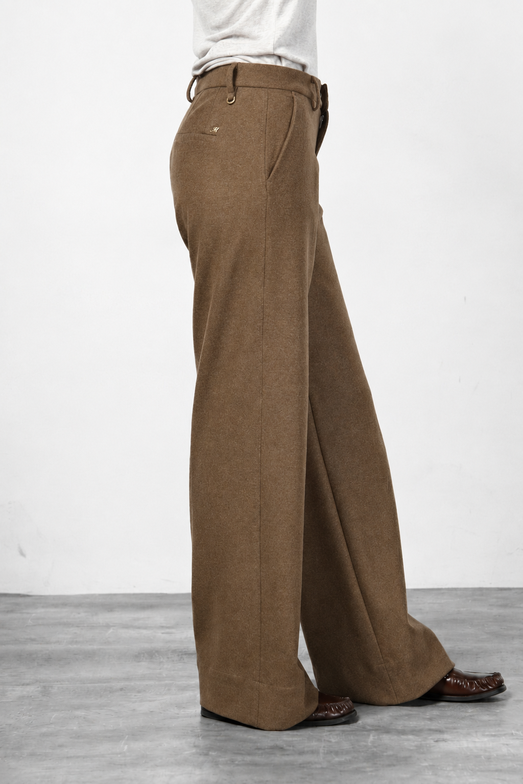 New York Studio Tailored pantalón chino de mujer en jersey franela straight fit