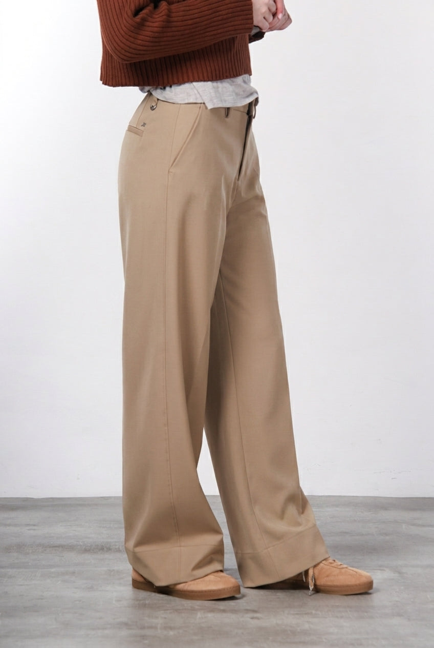 New York Studio Tailored Damen-Chinohose aus Wolle im Straight Fit