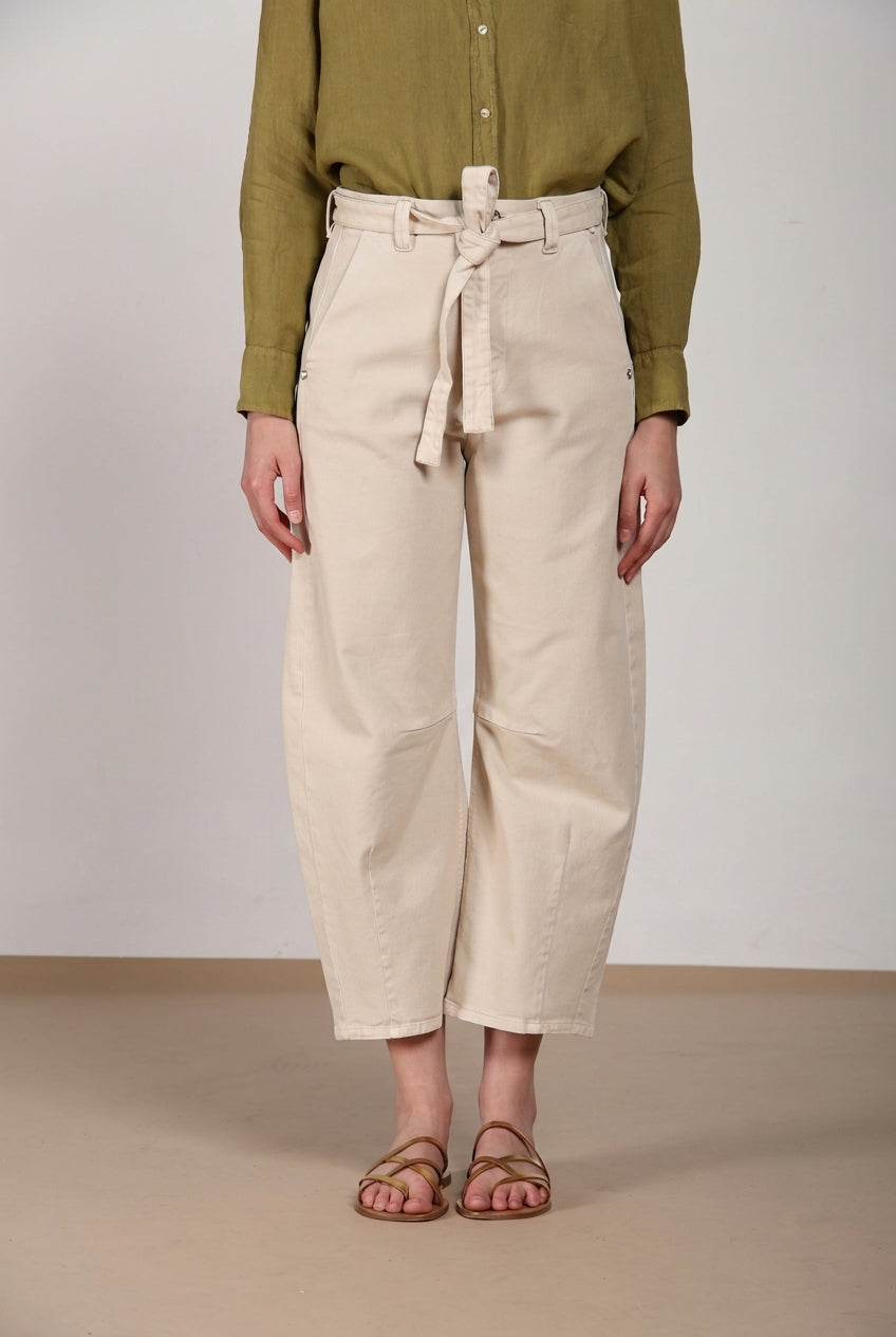Vivienne City pantalone chino donna in bull stretch balloon fit
