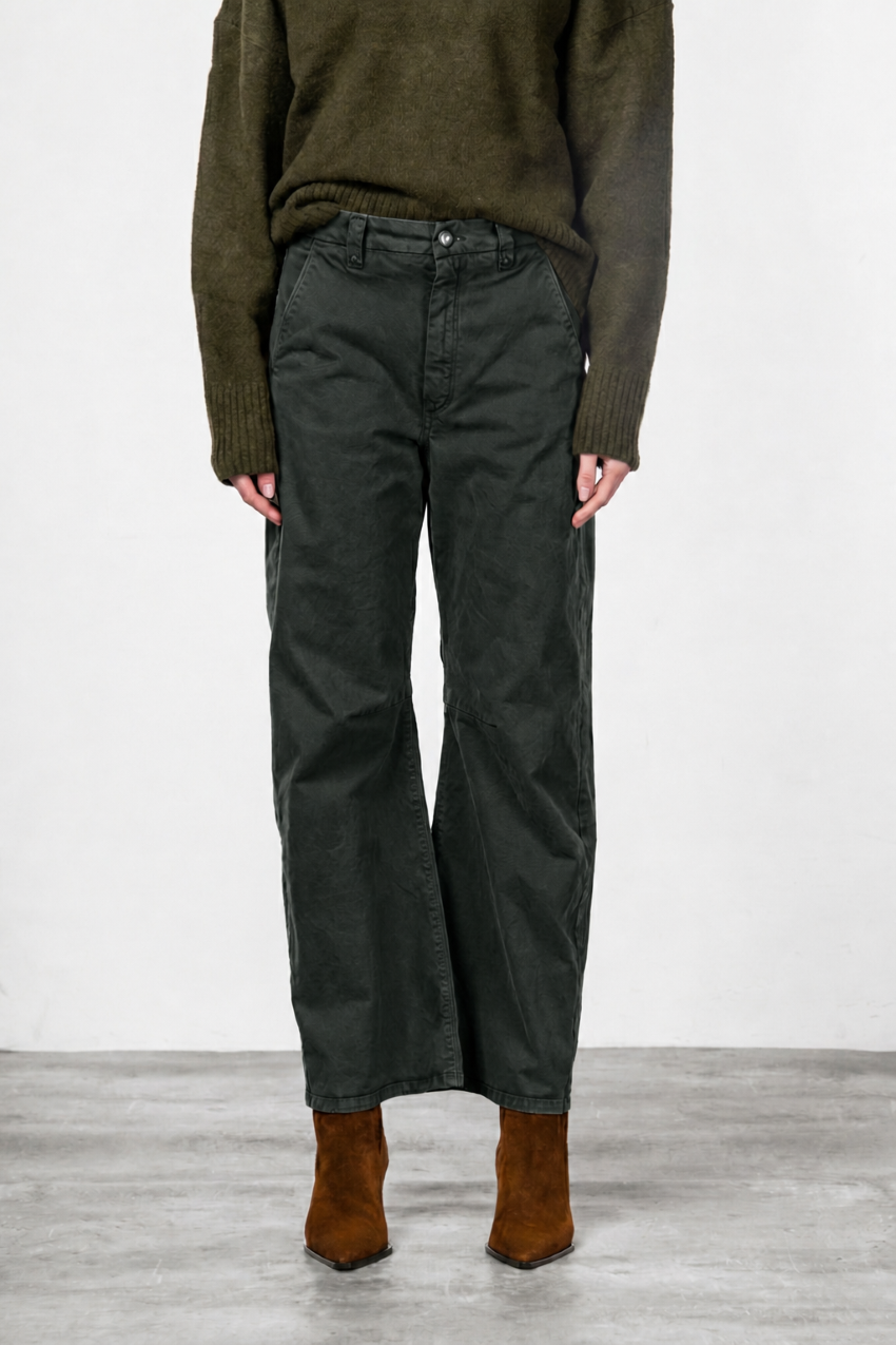 Vivienne City pantalón chino de mujer en gabardina balloon fit