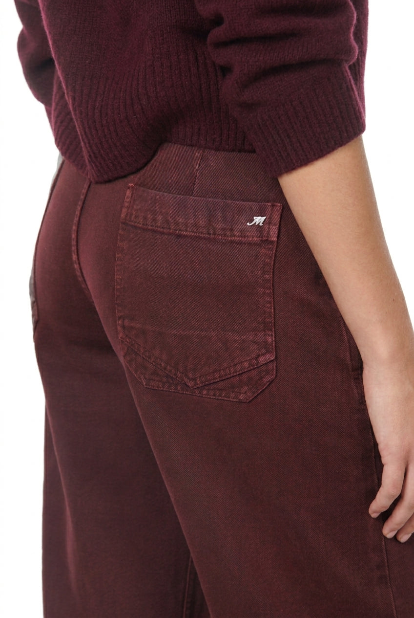 Valerie women’s chino pants in twill with balloon fit ①