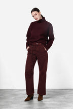 Valerie pantalone chino donna in twill baloon fit ①