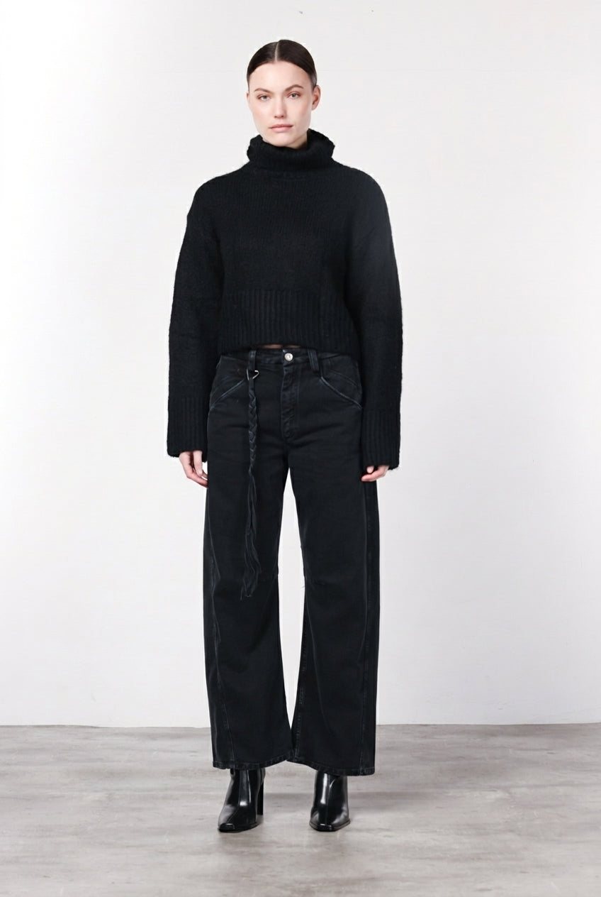 Veronique pantalone chino donna in twill balloon fit