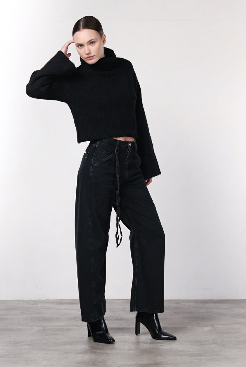 Veronique Women's Twill Chino Trousers with Balloon Fit