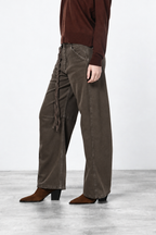 Veronique pantalón chino de mujer en twill balloon fit ①