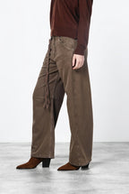 Veronique women’s chino pants in twill with balloon fit ①
