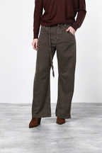 Veronique pantalón chino de mujer en twill balloon fit ①