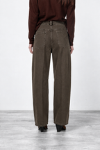 Veronique pantalón chino de mujer en twill balloon fit ①