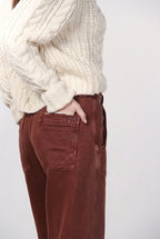 Violette women’s chino pants in twill with balloon fit ①
