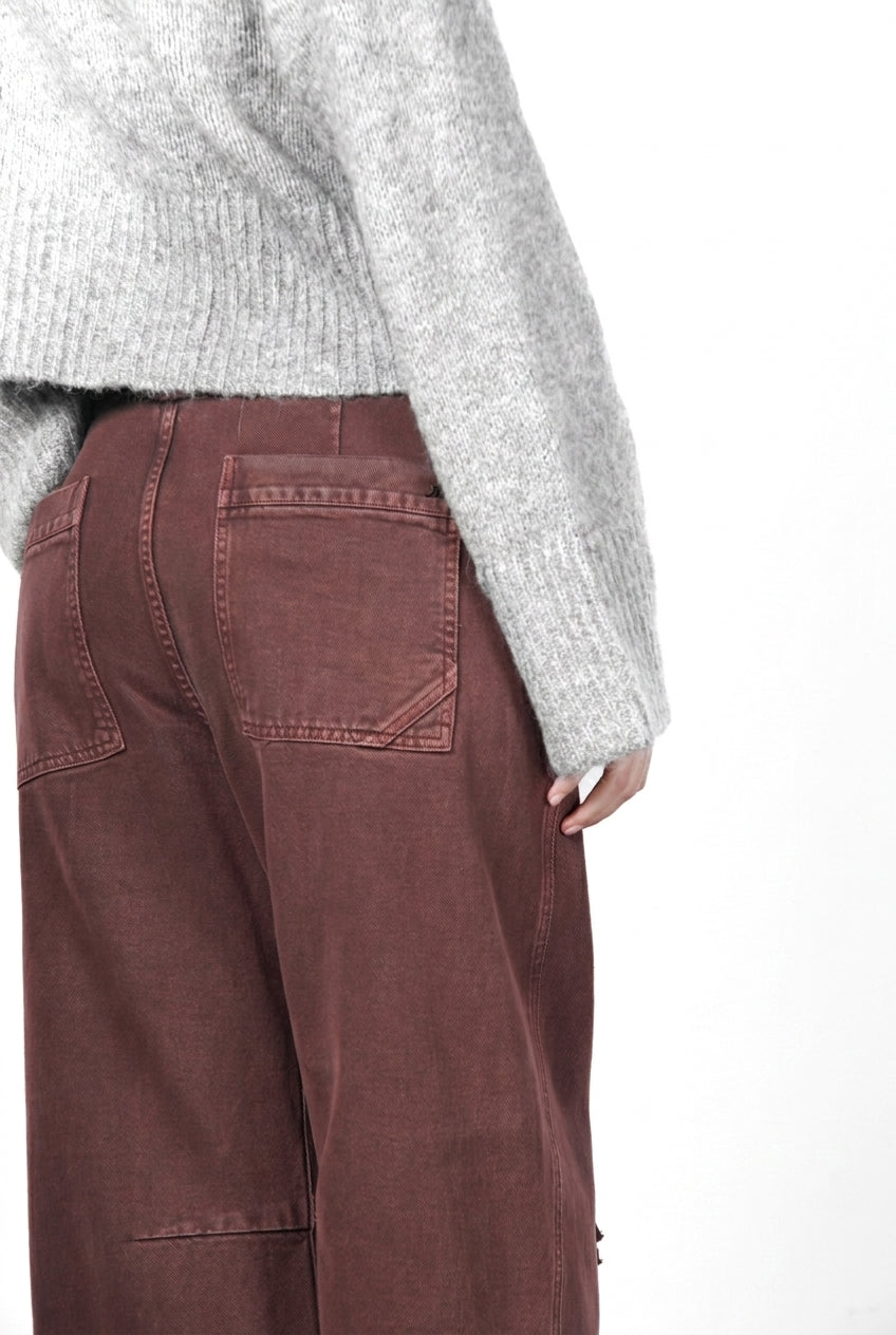 Violette pantalone chino donna in twill baloon fit ①