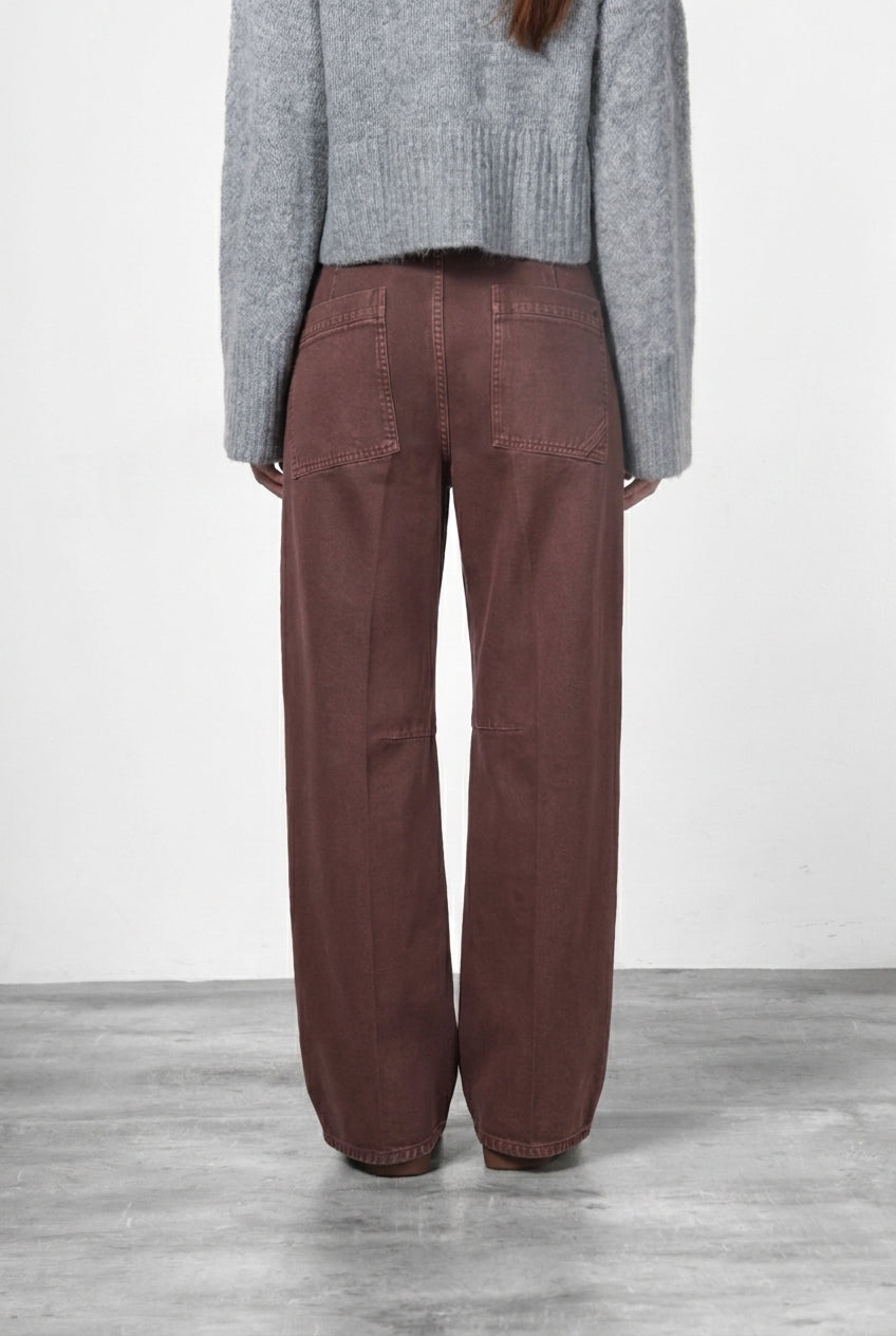 Violette women’s chino pants in twill with balloon fit ①
