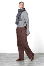 Violette pantalone chino donna in twill baloon fit ①