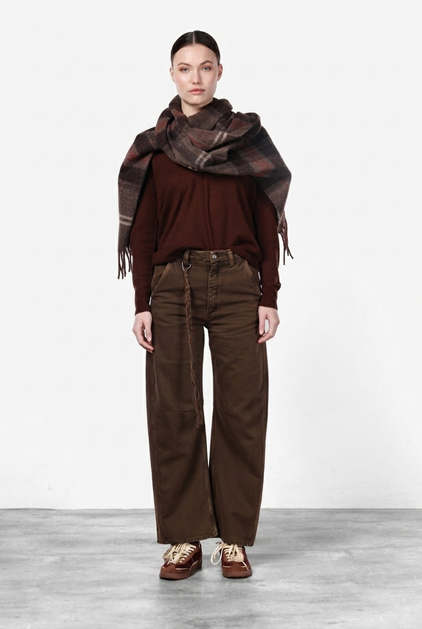 Virginie Chinohose für Damen aus Twill mit balloon fit ①
