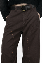 Silvye pantalón chino de mujer en twill balloon fit