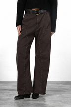 Silvye pantalón chino de mujer en twill balloon fit