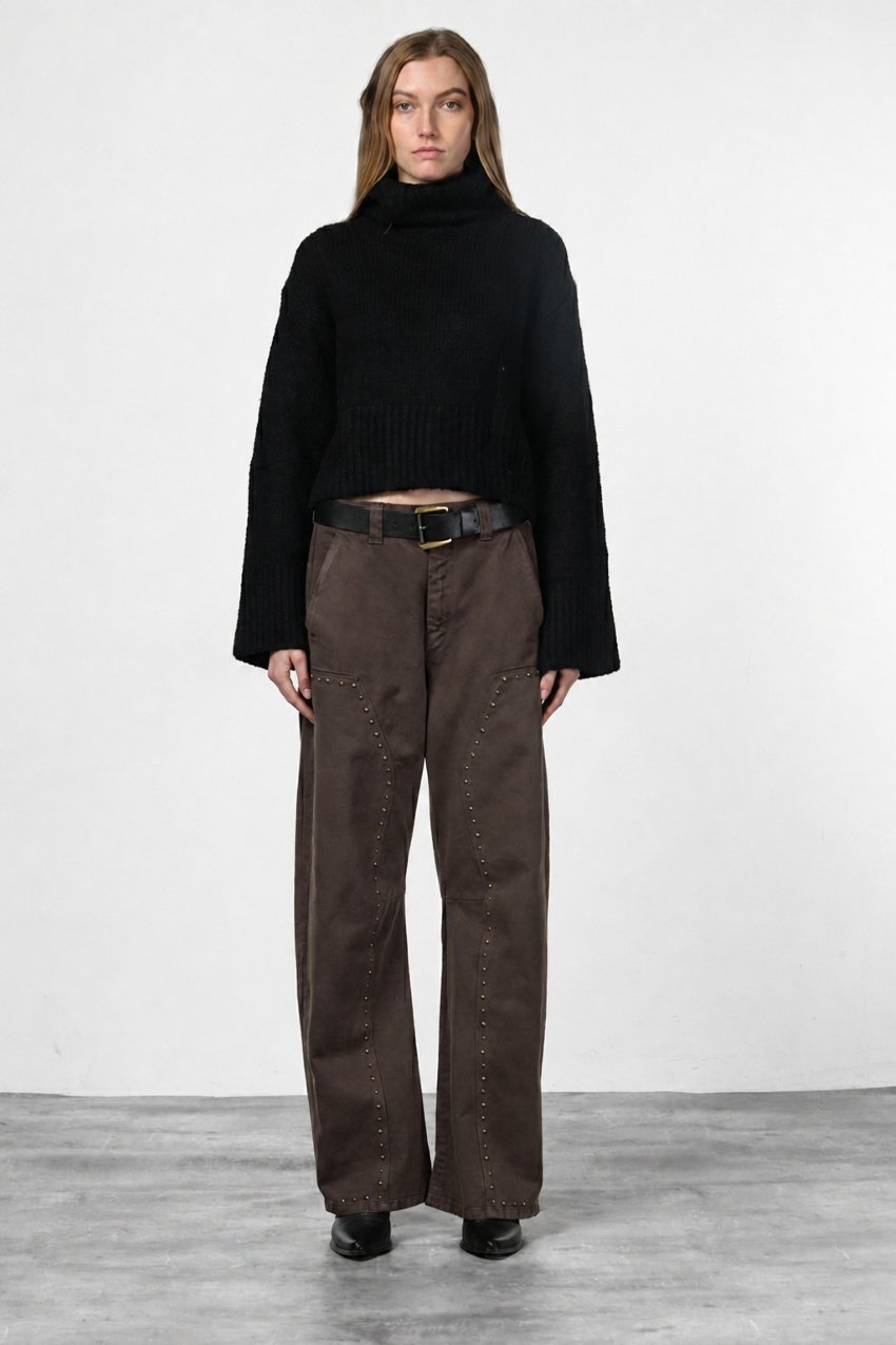 Silvye pantalón chino de mujer en twill balloon fit
