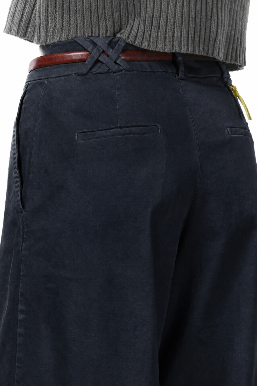 Pantalón chino New York Wide de mujer en raso, wide leg
