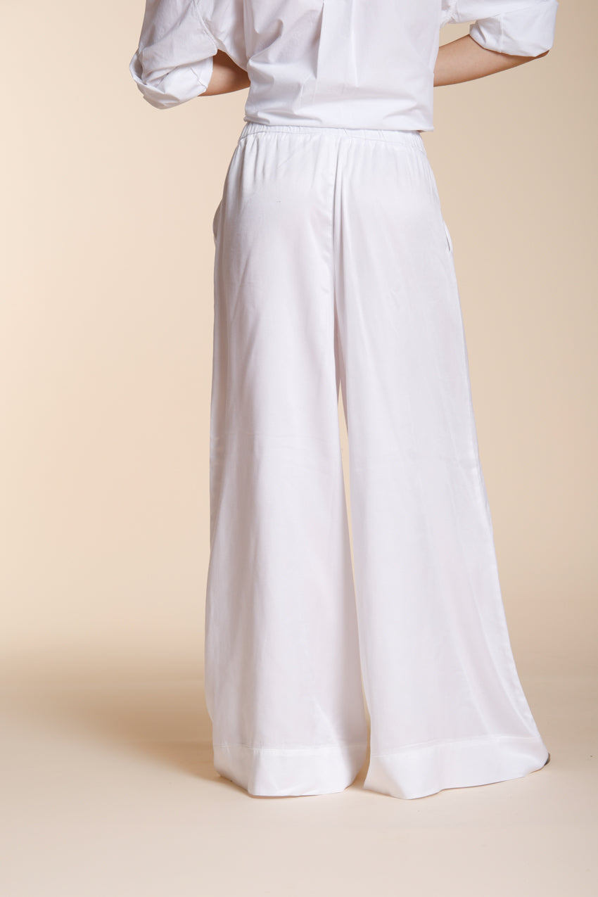 Portofino Damen Chino-Jogger-Hose aus leichtem Leinen und Baumwollcanvas wide leg