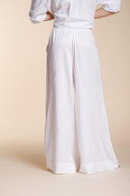 Portofino Damen Chino-Jogger-Hose aus leichtem Leinen und Baumwollcanvas wide leg