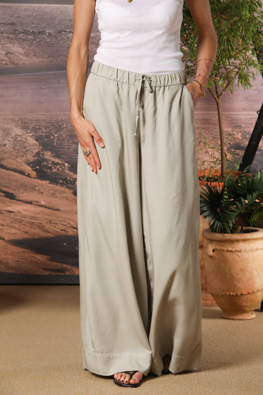 Portofino pantalón chino mujer en modal wide leg