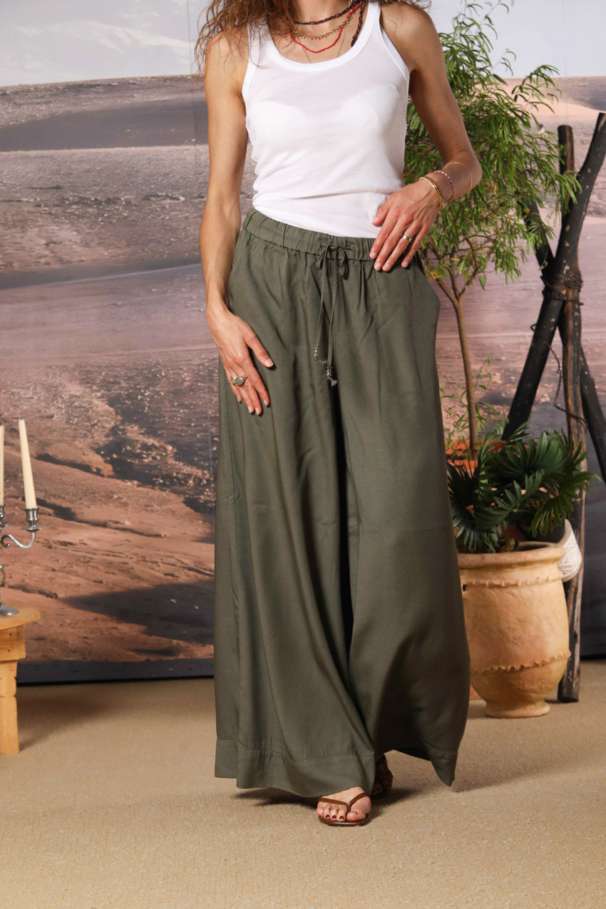 Portofino pantalón chino mujer en modal wide leg