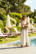 Portofino Cropped pantalone chino jogger donna in popeline wide leg