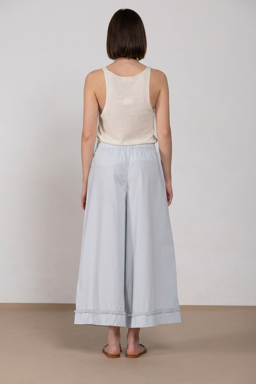 Portofino Cropped Hose Chino Jogger Damen aus Popeline wide leg