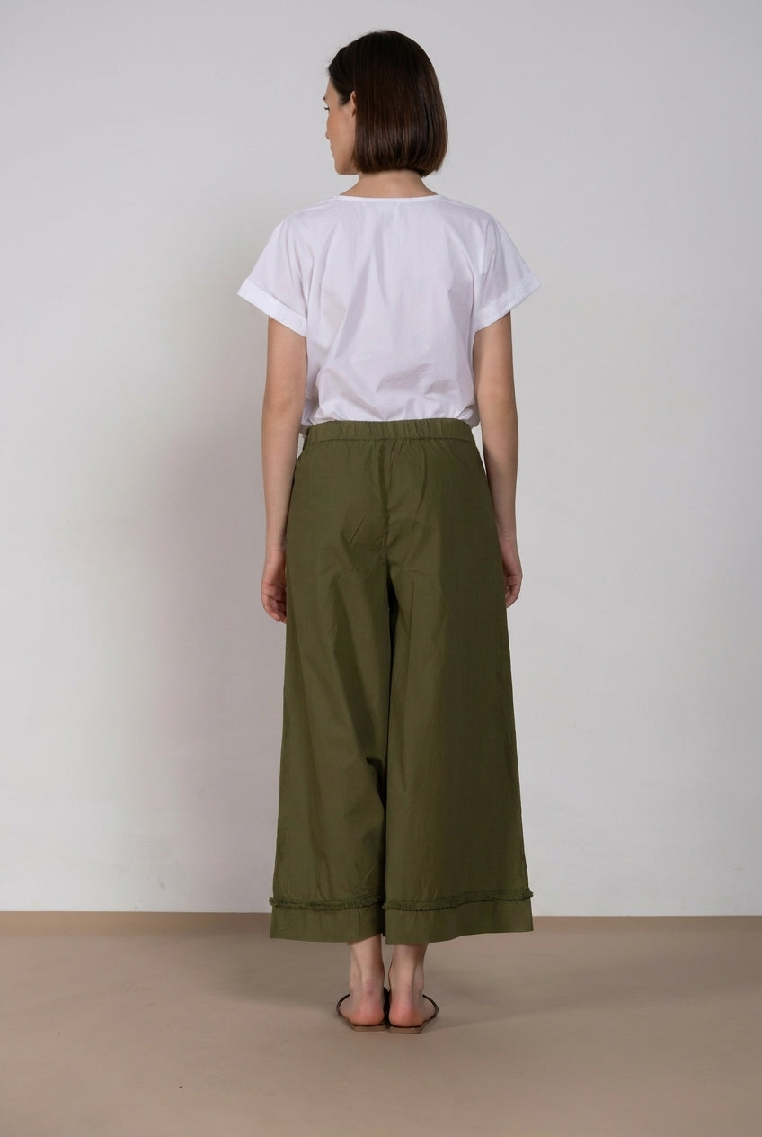 Portofino Cropped Hose Chino Jogger Damen aus Popeline wide leg