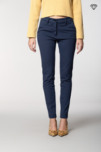 New York Slim women’s chino trousers in technical jersey slim fit ①