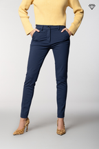New York Slim women’s chino trousers in technical jersey slim fit ①