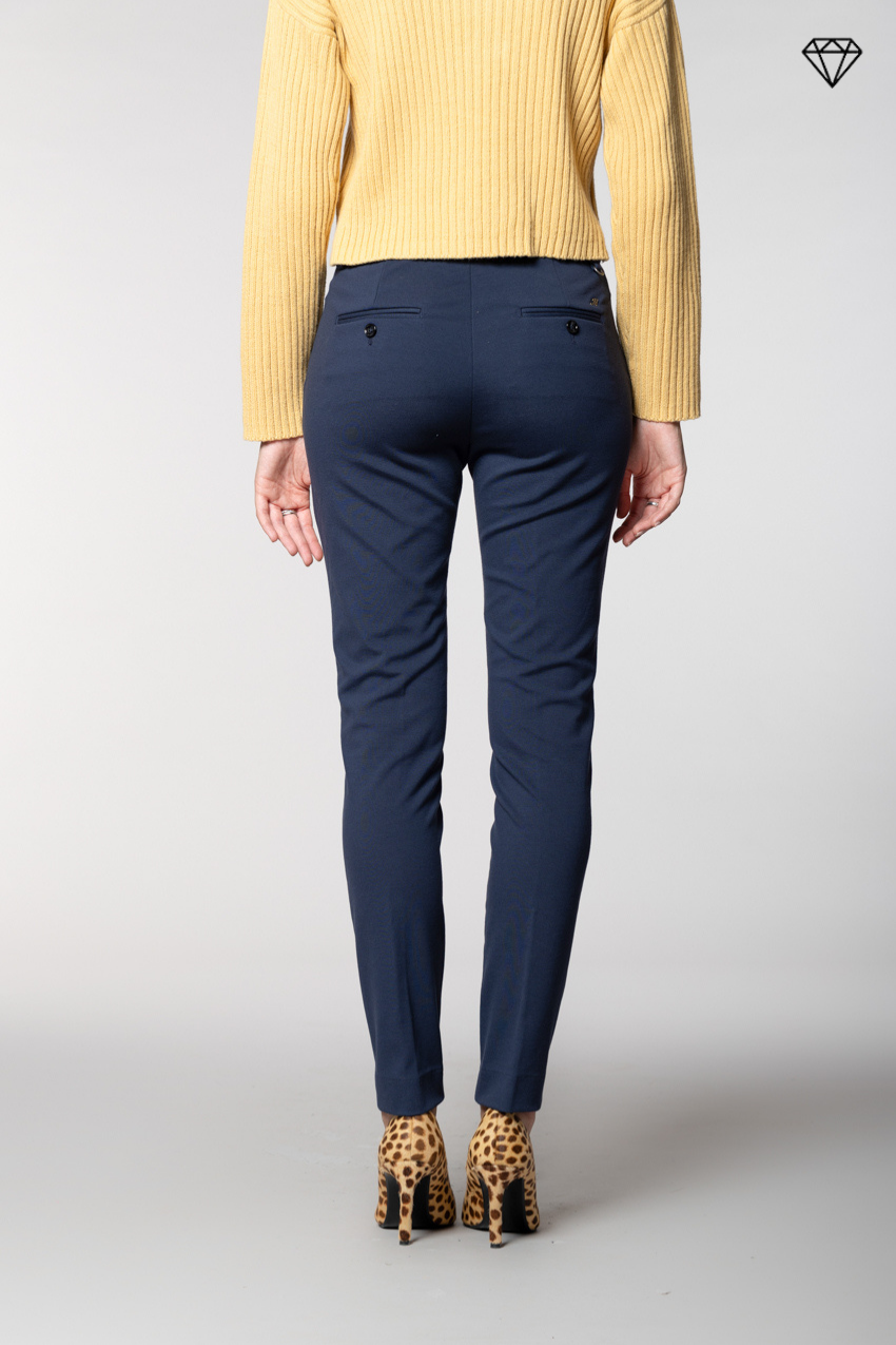 New York Slim women’s chino trousers in technical jersey slim fit ①