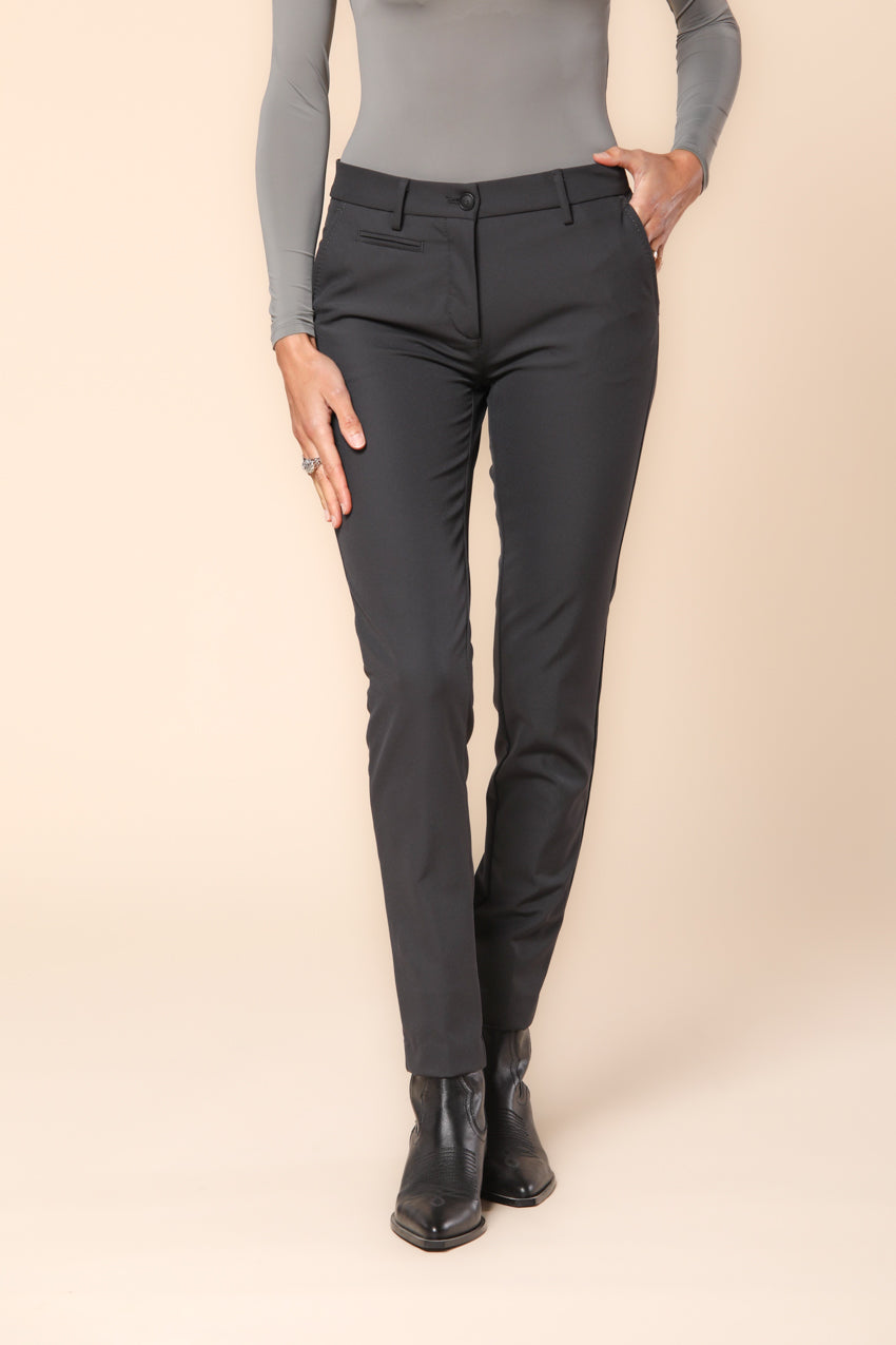 New York Slim pantalone chino donna in jersey slim fit