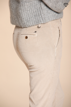New York Slim pantalone chino donna in velluto a coste slim fit ①