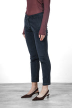 New York Slim Damen-Chinohose aus Breitcord, Slim Fit ①