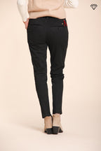 Foto 3 New York Slim pantalone chino donna in raso slim fit ①