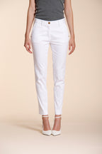 New York Slim pantalon chino femme en satin stretch slim fit ①