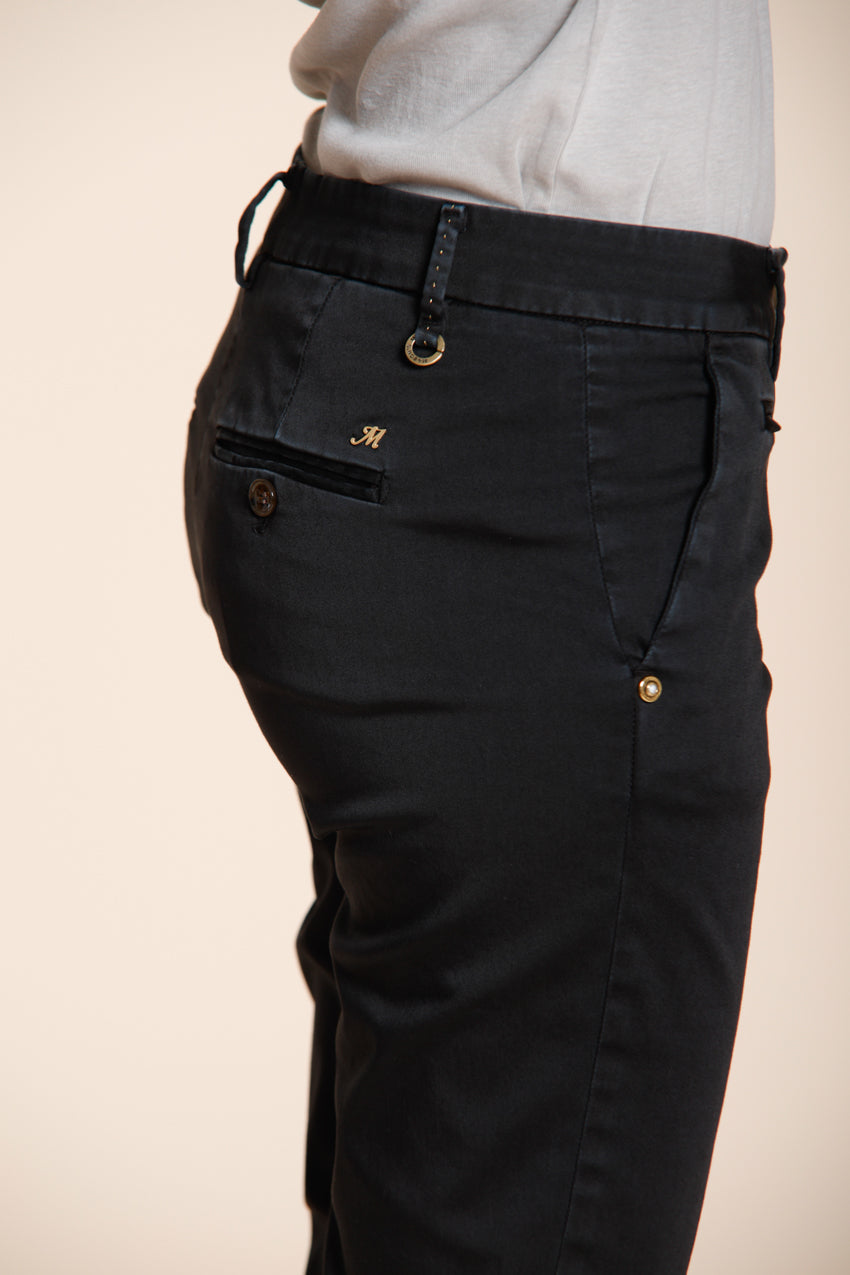 New York Slim pantalone chino donna in raso stretch slim fit ①