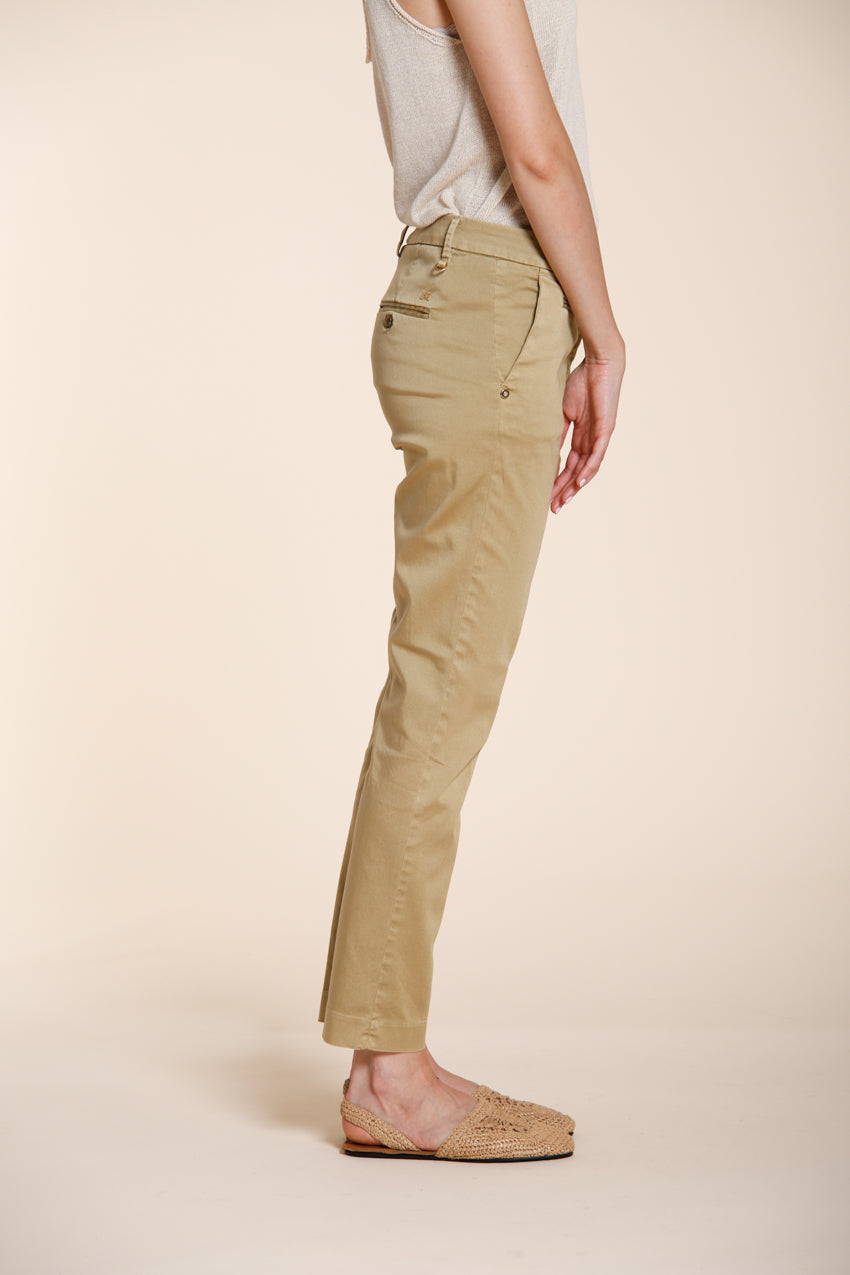 New York Slim Damen Chino Hose aus Stretch-Satin slim fit ①