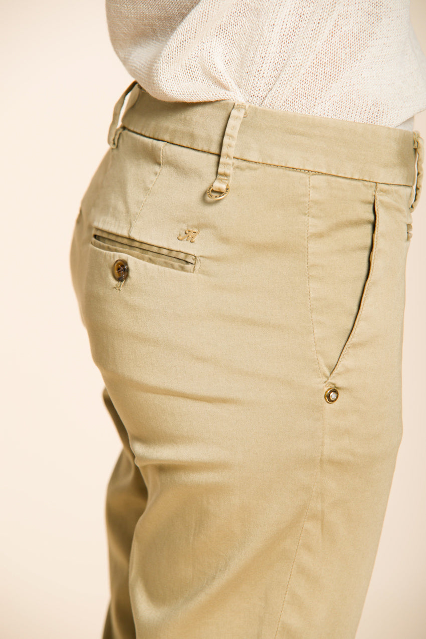 New York Slim Damen Chino Hose aus Stretch-Satin slim fit ①