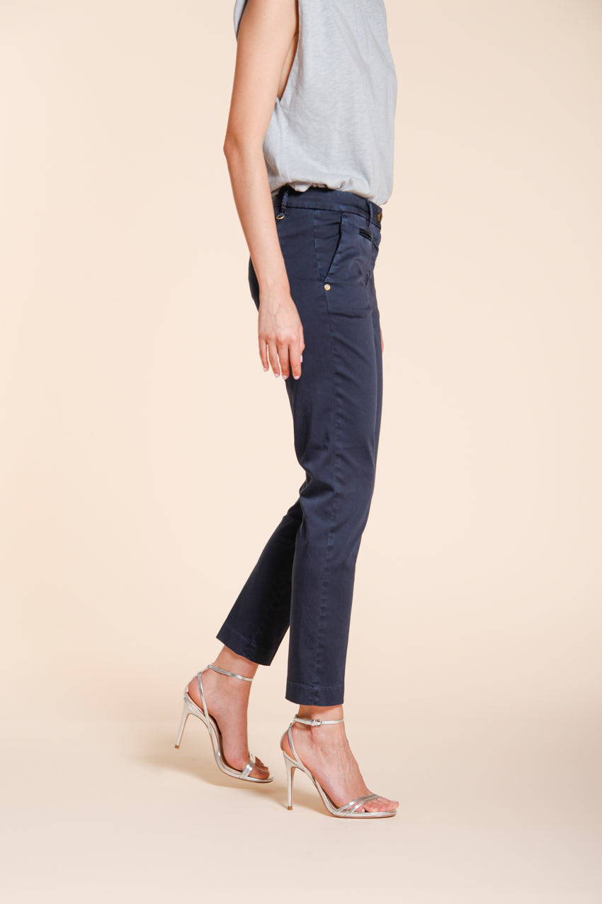 New York Slim Damen Chinohose aus Stretch-Satin slim fit ①