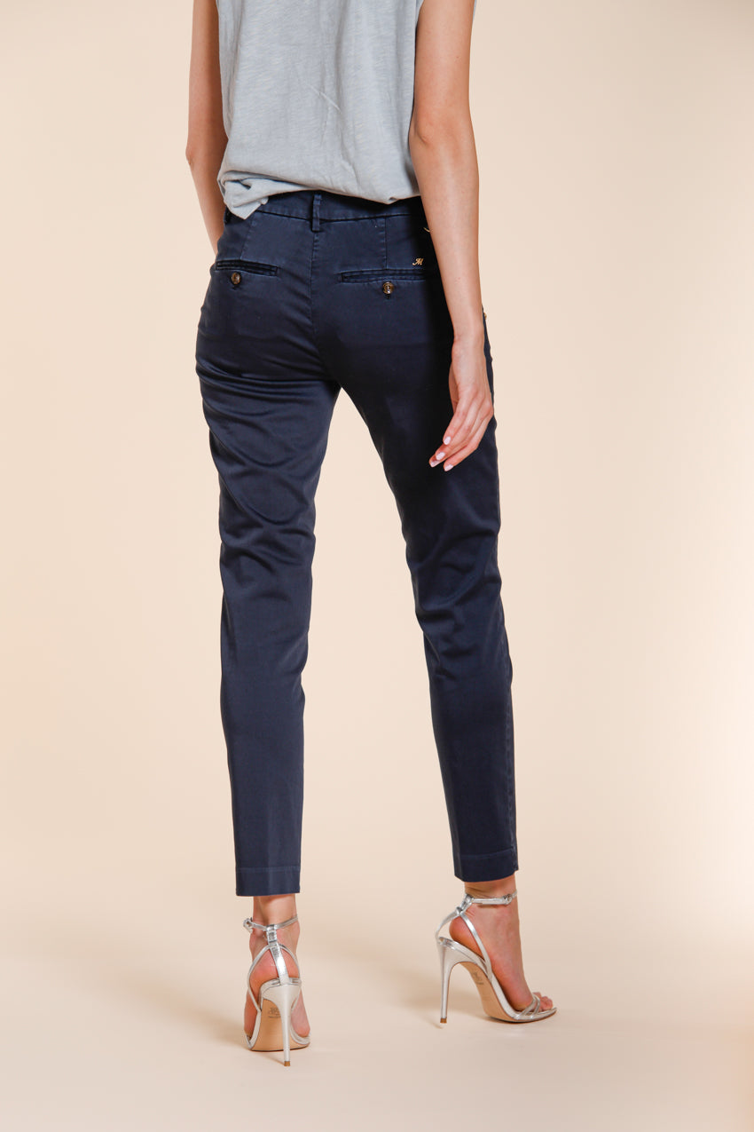 New York Slim women's chino pants stretch satin slim fit ①