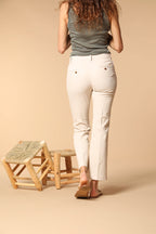 New York Trumpet women's chino pants in cotton and tencel piquet slim fit 