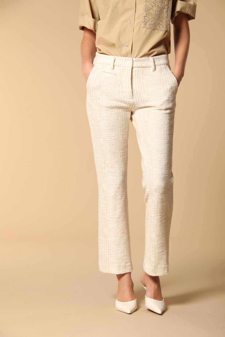 New York Trumpet women's chino pants in bicolor jersey slim fit 